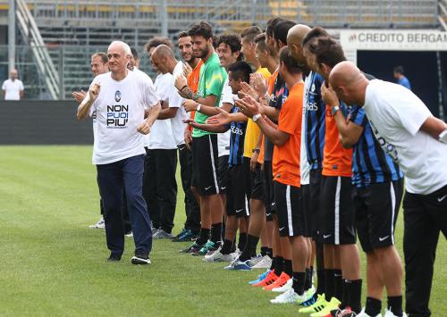 Atalanta : saluto ai tifosi allo Stadio